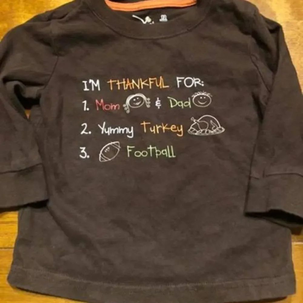 Thankgiving Jumping Beans Infant Shirt - Sz 12 Mos